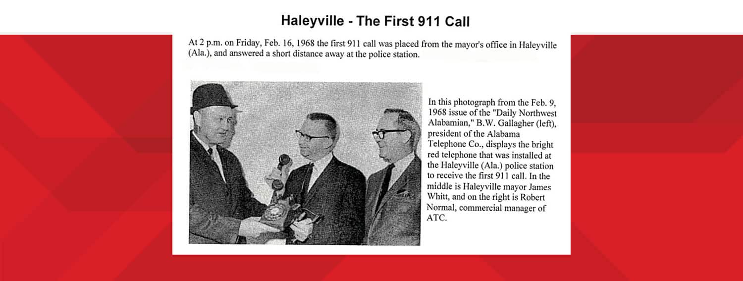 the first 911 call